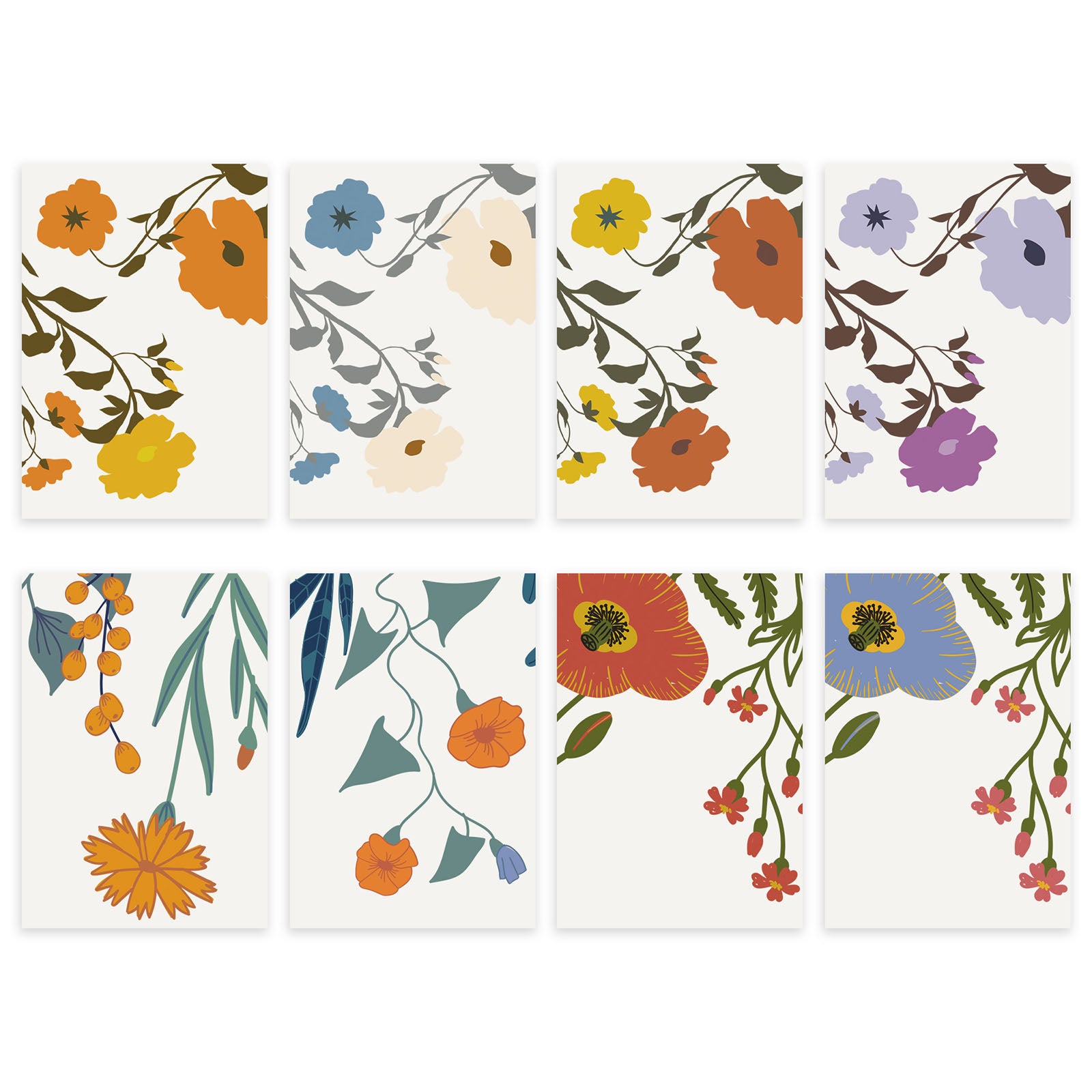 Cabbrix 2025-2026 Wall Calendar, Wirebound, Floral Elements