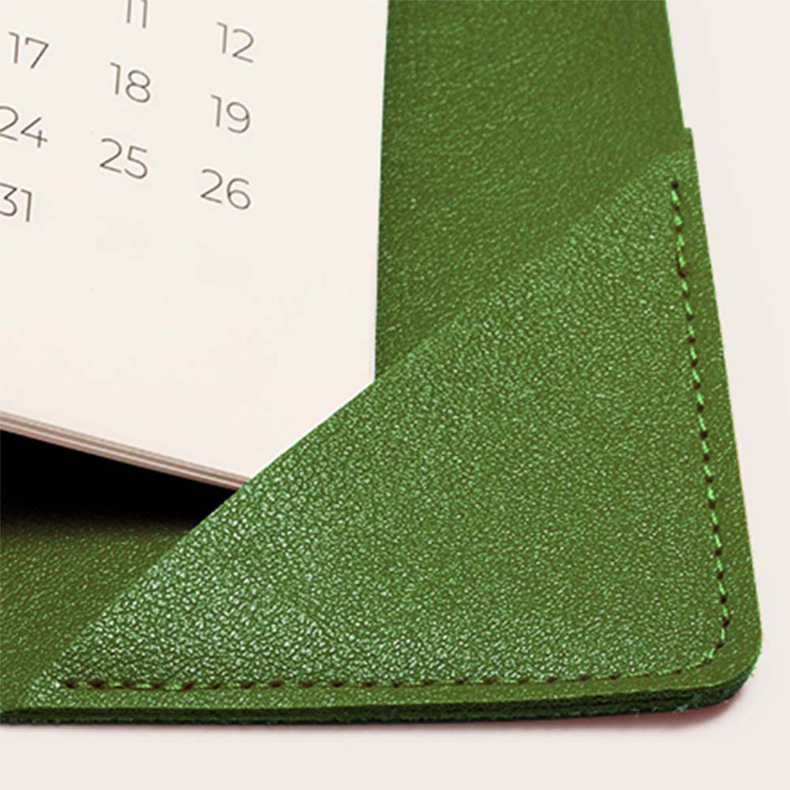 Cabbrix_Jul_2024-Dec_2025_Desk_Calendar_Large_21_Lx16.5_W_Simplicity_Style_Green