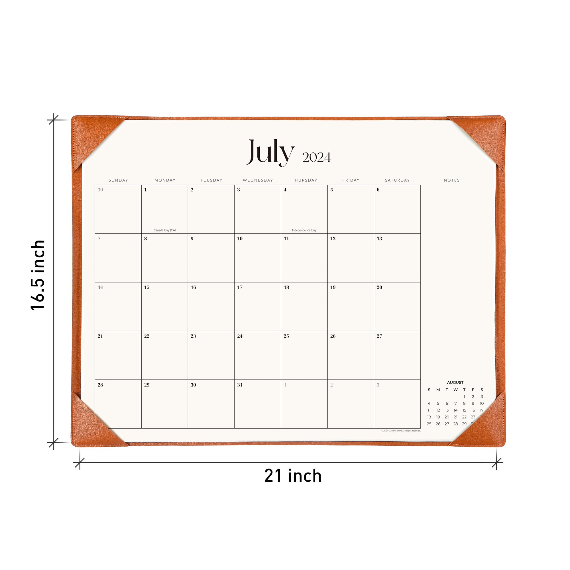 Jul 2024-Dec 2025 Desk Calendar