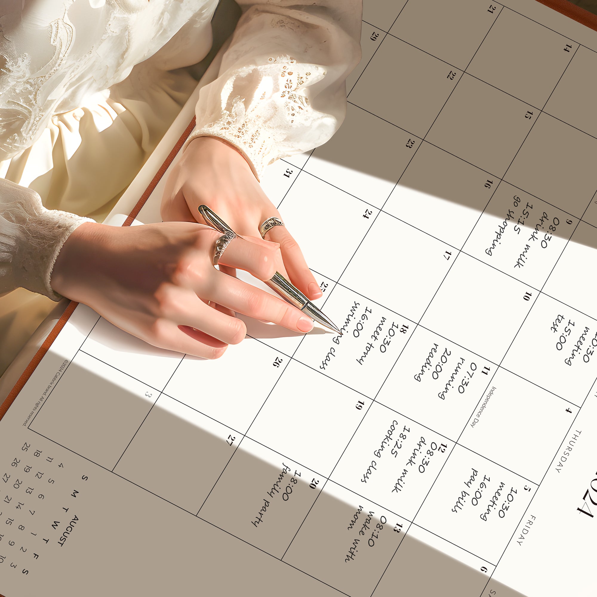 Jul 2024-Dec 2025 Desk Calendar