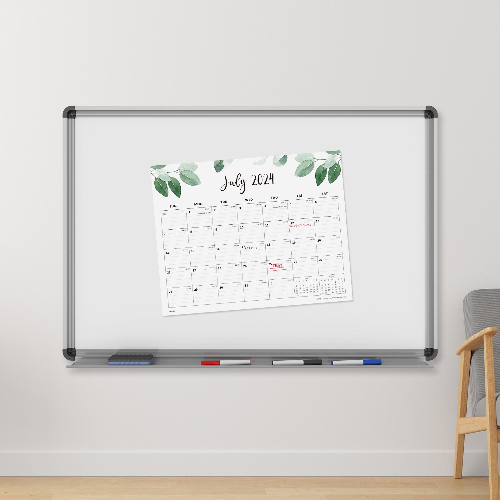 Jul 2024-Dec 2025 Magnetic Calendar