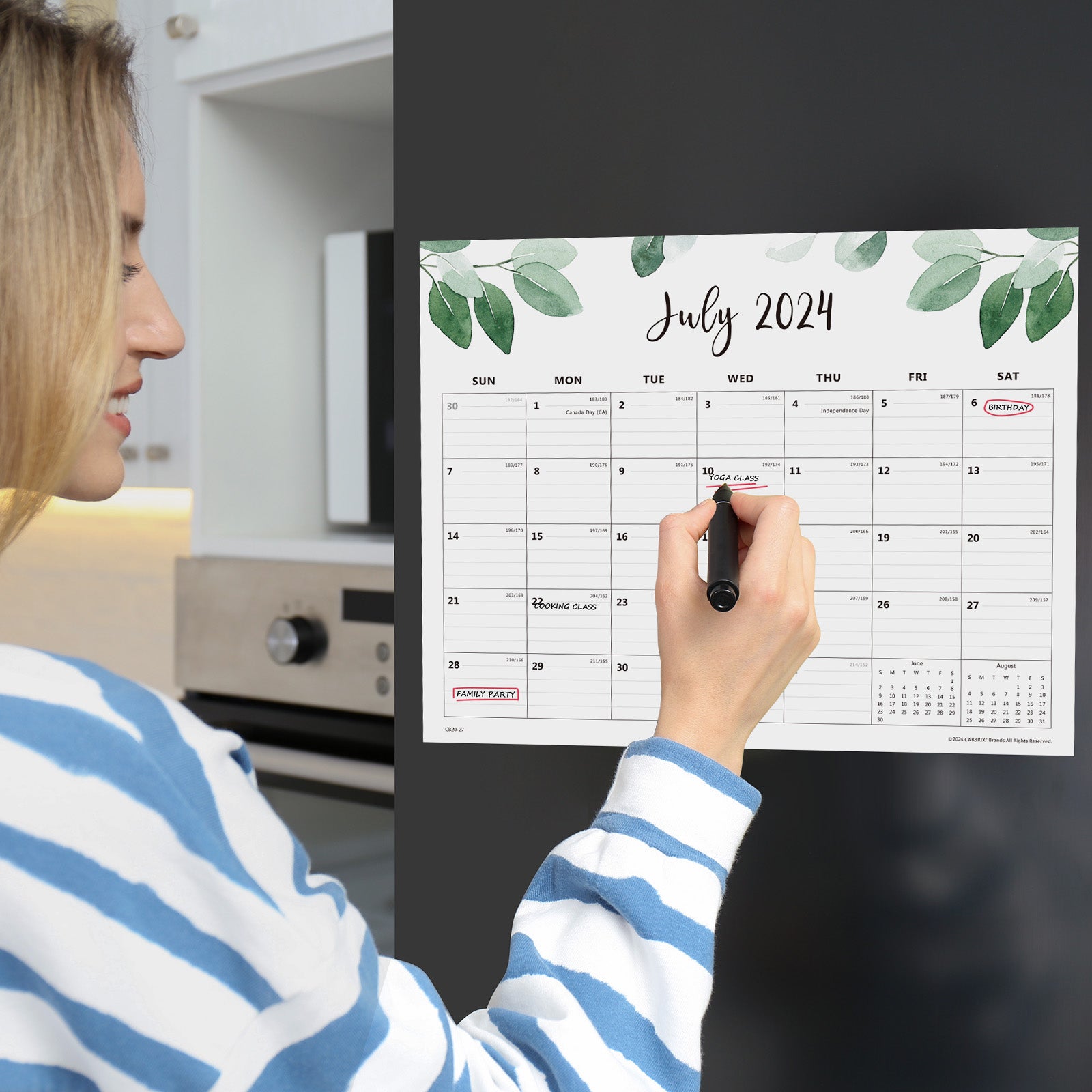 Jul 2024-Dec 2025 Magnetic Calendar