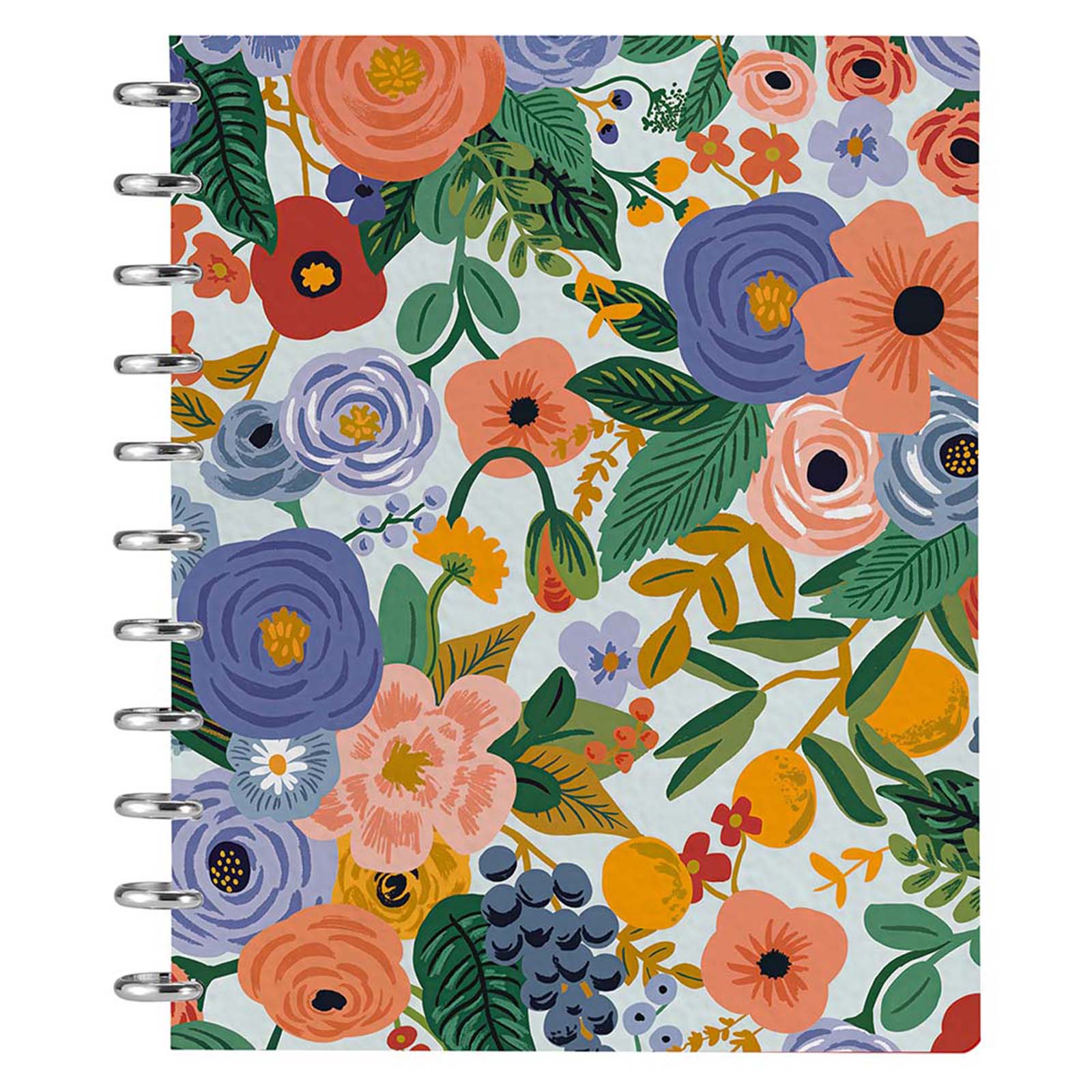 Cabbrix®, 2024-2025 Weekly Planner, Academic Planner, 8.5"L×11"W, Premium Disc Bound, Colorful Flower