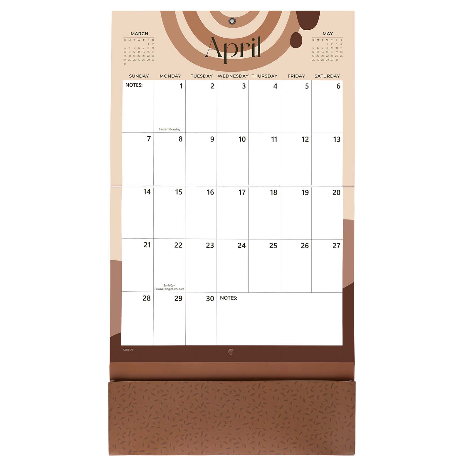 Cabbrix®, Jul 2024-Jun 2025 Wall Calendar With Pocket, 25.5"L×14.2"W, Boho Style